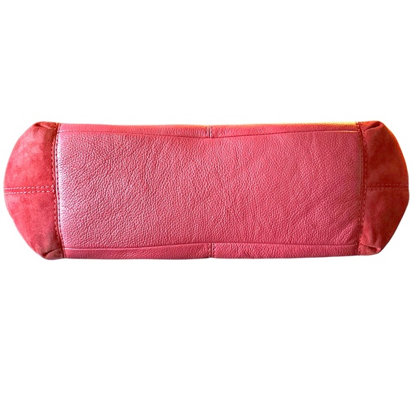 Vintage COACH Lexy Shoulder Bag Leather Suede Pink Ex-Large - Picture 8 of 8